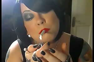 BBW Mistress Tina Snua Smokes A Filterless Cigarette