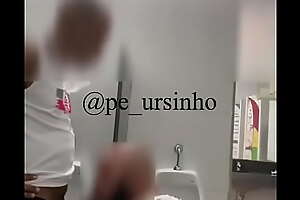 Brazilian bj in cruising bathroom