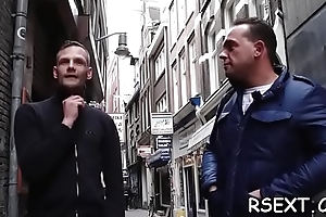 Aroused lad takes a command conceal in be transferred to amsterdam redlight district