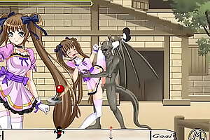 Cute girl having sex with monsters admass on every side twintail magic action hentai ryona fun extreme gameplay