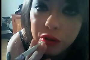 BBW Brit Domme Tina Snua Smoking Menthol Cigarettes In Her Underwear