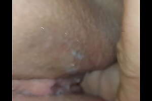 Up close banging my gf ends with creampie