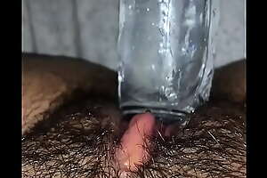 Hairy teen uses a dildo for the first life-span