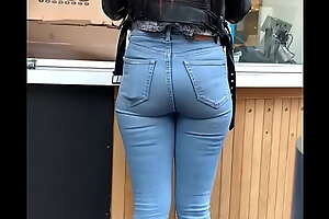 Tight ass by the counter