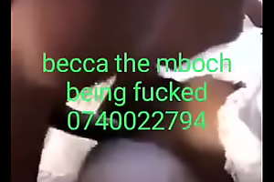 Kenyan gal Becca being fucked round githurai