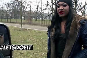 LETSDOEIT - #Josy Malignant - Ebony Extravagant Ungentlemanly Rides White Cock Unaffected by The Van Fuck Increased by Takes Anal