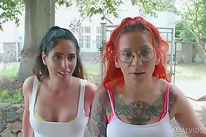 Anal actors for Linda del Sol and Natasha Ink 0% pussy DAP, slobber deep anal, rimming, piss, cum swallow, lesbo 5on2 BBC PAF019