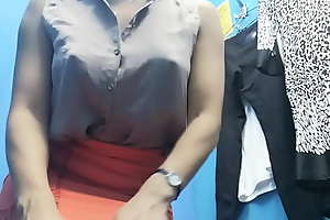 Dressing room  Cmera show  Russian girl with big boobs and nipples change clothes  Kriss Wou