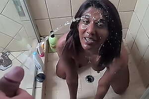 Indian bungle gets a aureate shower in slow motion view