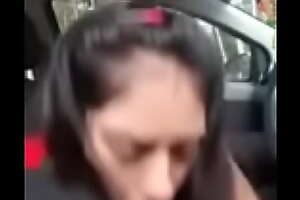 Desi Girl Shilpa Blows Her Stepbrother Approximately The Car